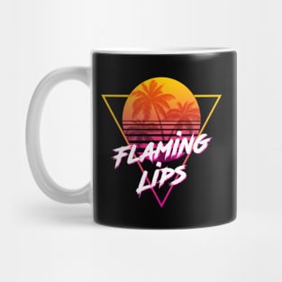 Flaming Lips - Proud Name Retro 80s Sunset Aesthetic Design Mug